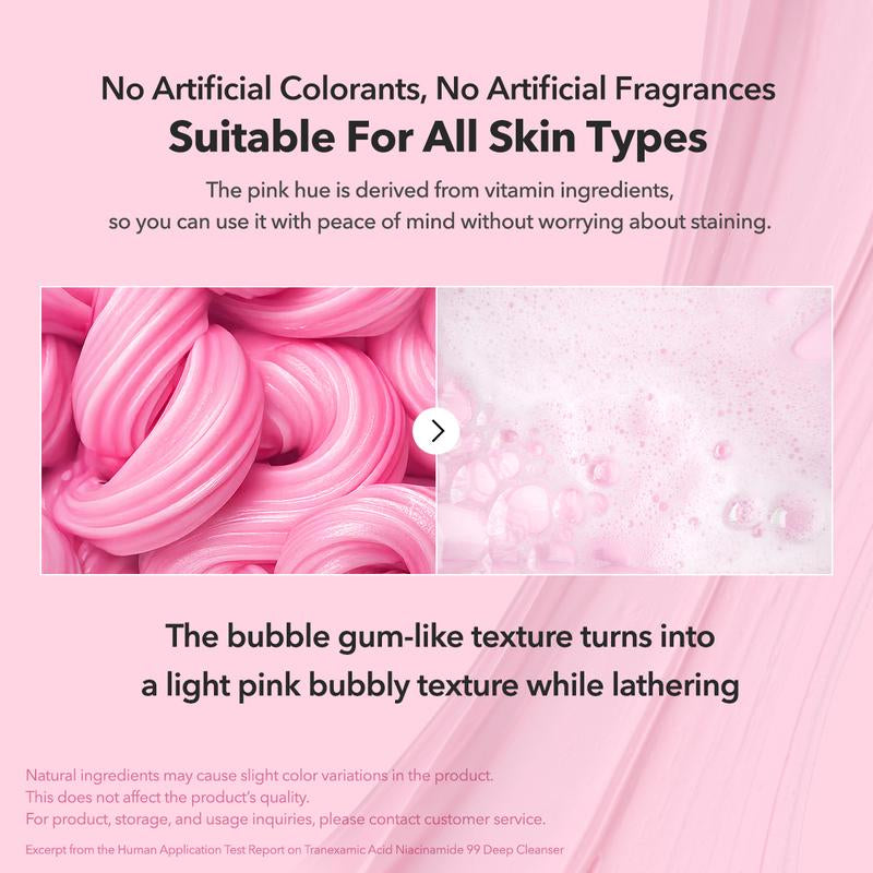 [APRILSKIN Official] TXA 99 Niacinamide Deep Cleanser | Pink Bubble Gum Facial Cleanser | Brightening & Hydration Cleanser