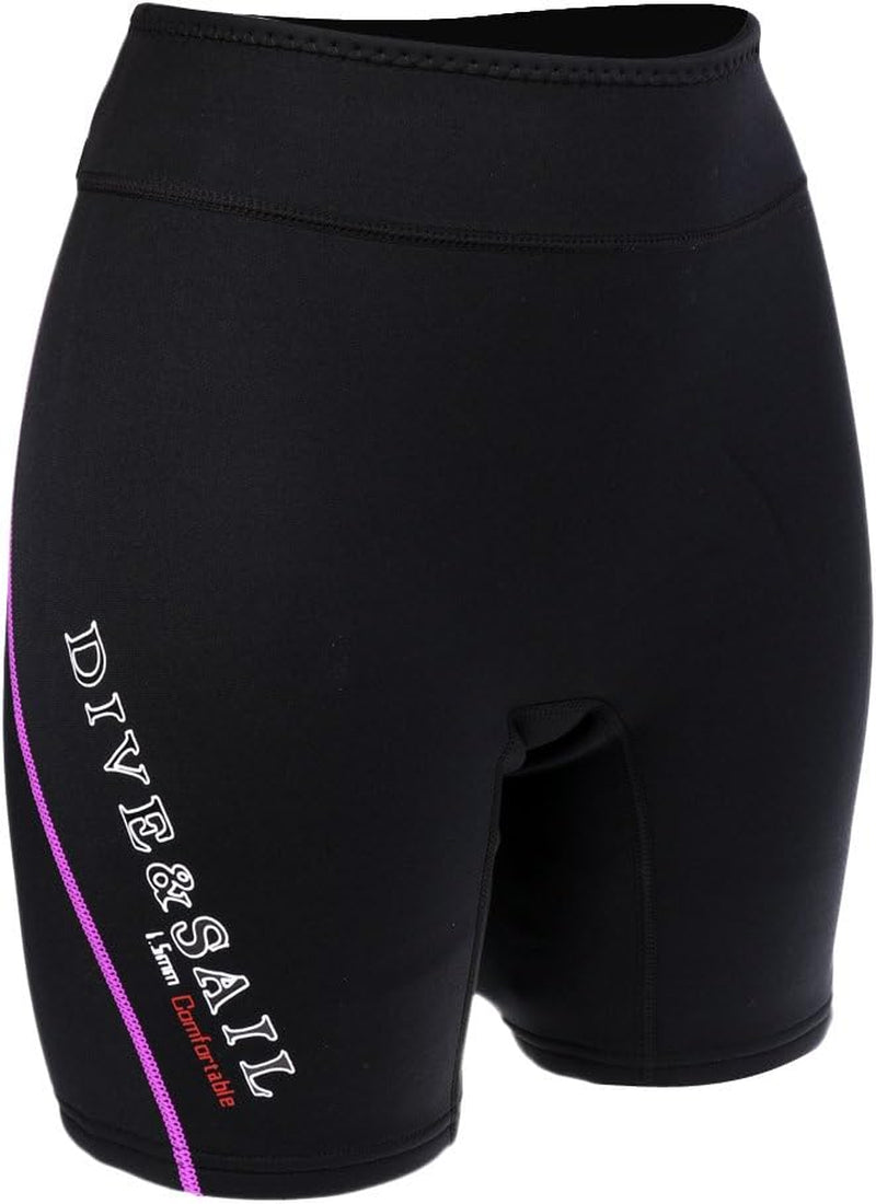 Mens Womens Wetsuits Shorts 1.5Mm Neoprene Swimming Surfing Diving Pants Trunks