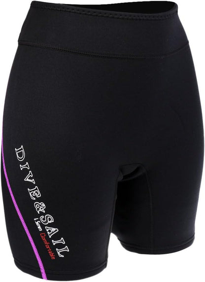 Mens Womens Wetsuits Shorts 1.5Mm Neoprene Swimming Surfing Diving Pants Trunks