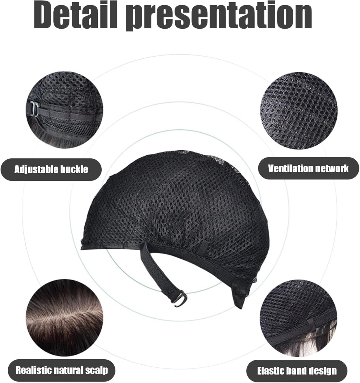 Mens Wig Straight Breathable Adjustable Mens Wigs Realistic Natural Short Hair Wig Replacement Male Wig for Cosplay Costume Dark Brown