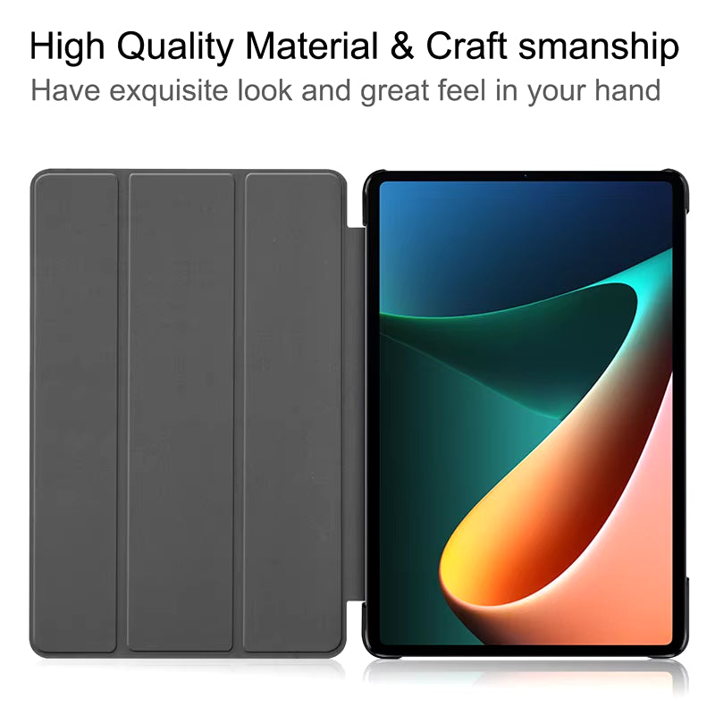Xiaomi Mi Pad 7/6 Pro/5/11/11.2 and Redmi Pad SE 11/10.6/8.7/12.1 Silicone Case with Auto Wake and Sleep Functionality, Supports Charging