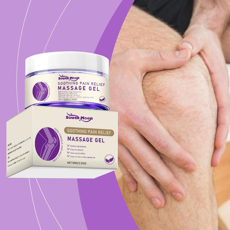 Professional Body Care Massage Gel - Purple Formula for Daily Joint Relief in Knees, Elbows, and Shoulders with Comfortable Topical Application