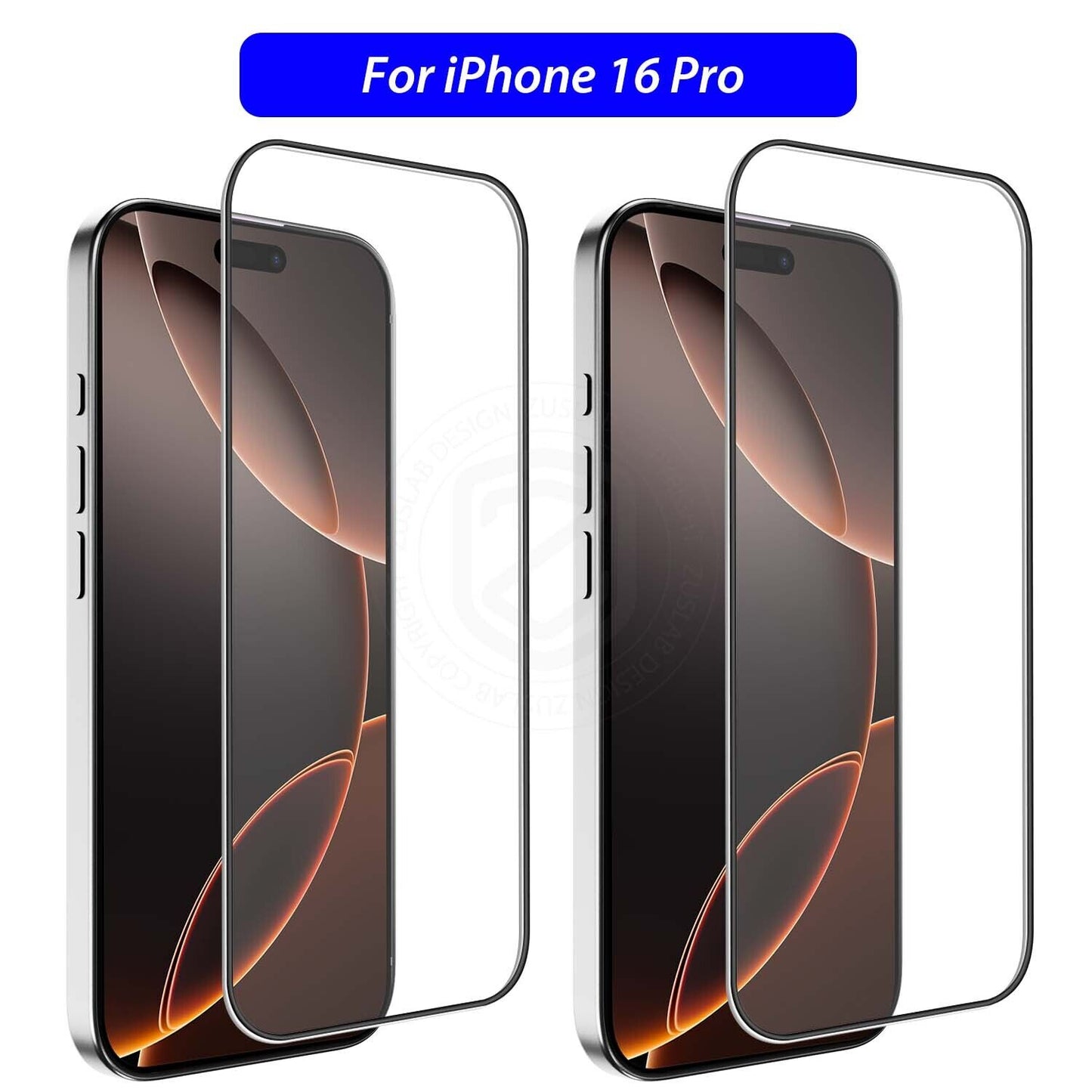 Tempered Glass Screen Protector X2 for iPhone 11, 12, 13, 14, 15, and 16 Pro Max Plus