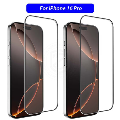 Tempered Glass Screen Protector X2 for iPhone 11, 12, 13, 14, 15, and 16 Pro Max Plus
