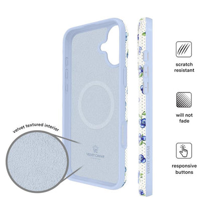 Velvet Caviar Blueberry iPhone Case - Durable and Lightweight Shockproof Protection