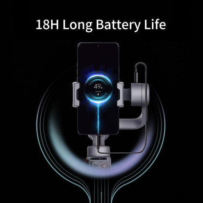 FUNSNAP C05 3-Axis Smartphone Gimbal Stabilizer with Magnetic Fill Light and 360° AI Tracking for iPhone 16/15/14/13 Pro Max and Samsung Galaxy S25U/S24U/S23/S22/Z Fold 6/Z Flip 5 - Ideal for Video Recording, Live Streaming, and Vlogging