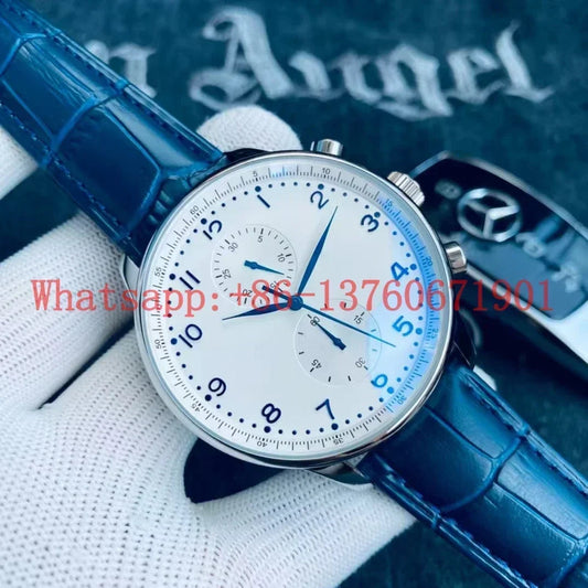 Top Quality New Automatic Watches Mens Mechanical Watch Stainless Steel Fashion Wristwatch Black Blue Green Leather