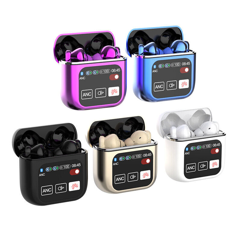 2024 Bluetooth 5.4 Wireless Stereo Earbuds with Touch Screen and Enhanced Bass