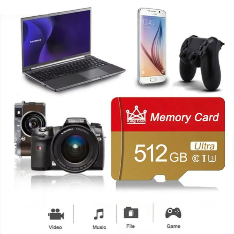 512GB High-Speed Micro SD Card - High-Capacity TF Card for Tablets, Cameras, and Mobile Phones - Secure File Storage Solution for Office, Gifts, and Gaming Accessories