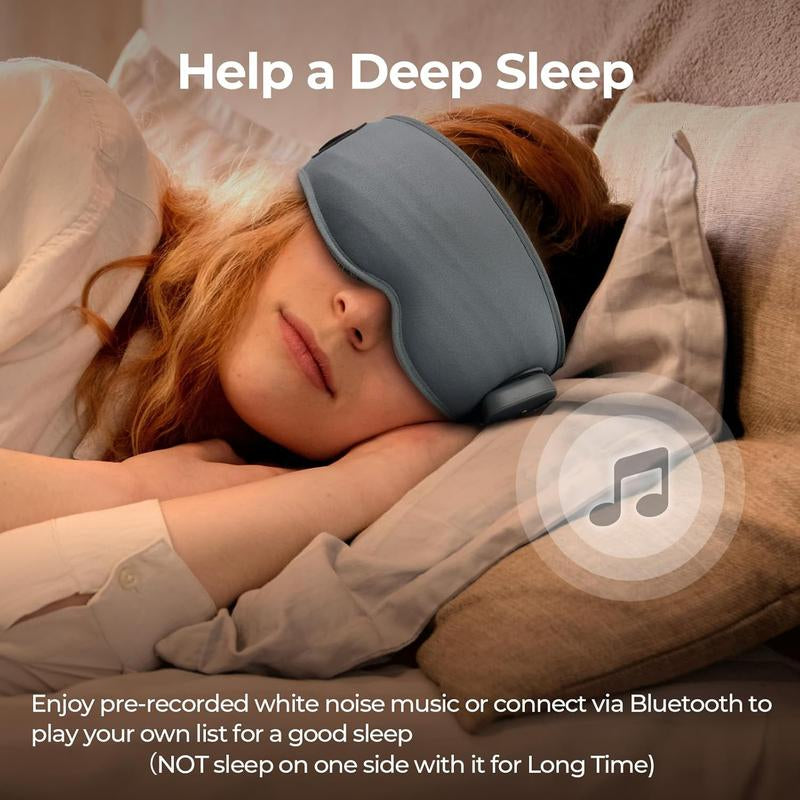 Buy One, Get One Free – Zencave Acupoint Eye Massager，Perfect Mother’S Day Gift， Heated Shiatsu Massage with Air Compression & Bluetooth Music，Relieves Eye Strain, Migraines, Dark Circles & Dry Eyes ，Smart Rechargeable Eye Mask for Sleep & Stress Relief