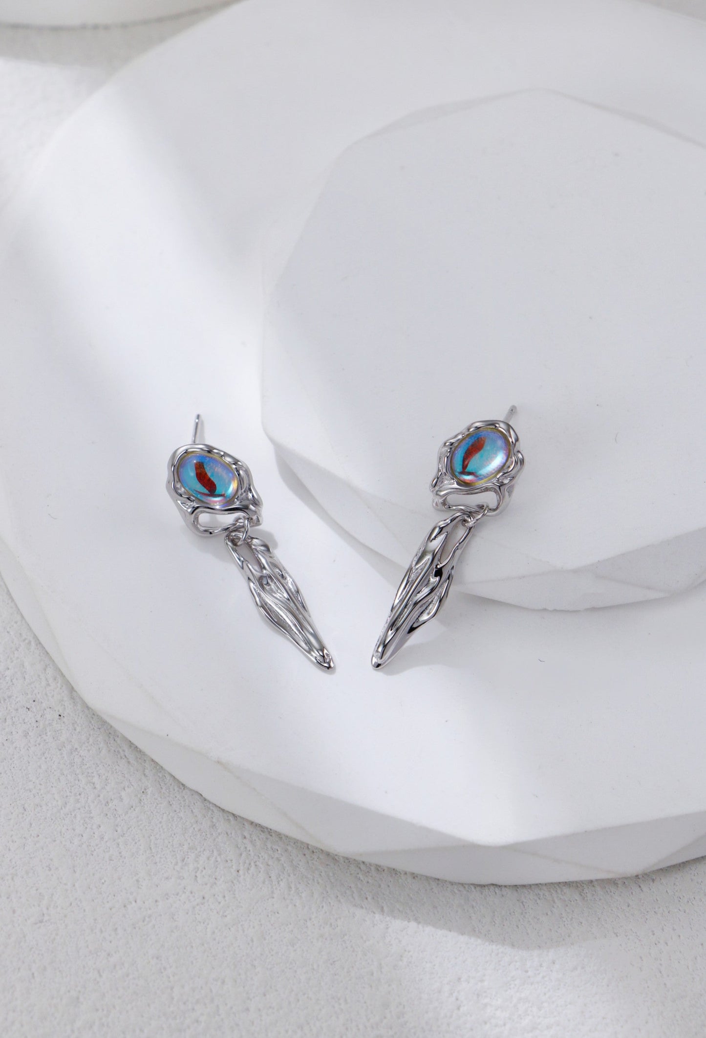 Retro Moonstone Earrings